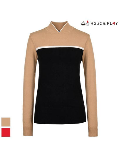 Women s Border Pattern Golf Sweater HA3WSW001 - HOLIC&PLAY - BALAAN 2