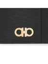 Gancini Card Wallet Black - SALVATORE FERRAGAMO - BALAAN 6