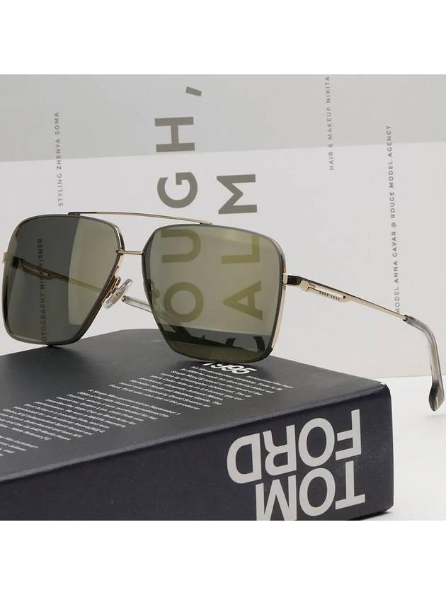 Hugo Boss sunglasses BOSS1325S J5GUE two bridge metal frame gold mirror - HUGO BOSS - BALAAN 2