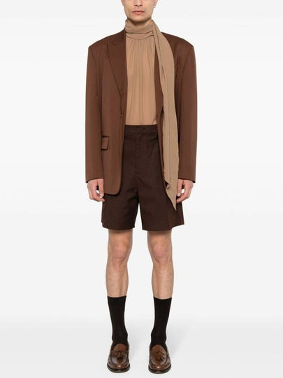 Valentino Garavani Shorts Brown - VALENTINO - BALAAN 2