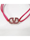 V Logo Garavani Bracelet Pink - VALENTINO - BALAAN 5