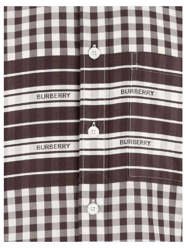 Burberry Cannelton Long Sleeve Check Cotton Poplin Shirt Size Large - BURBERRY - BALAAN 3