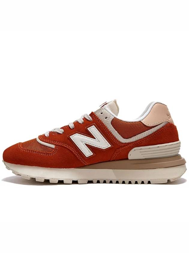 Women's 574 Legacy Low Top Sneakers Orange - NEW BALANCE - BALAAN 3