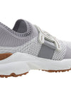 Women's High Tech Fabric Leather Low Top Sneakers Grey - TOD'S - BALAAN 11