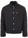 De Coeur Padded Shirt Jacket Black - AMI - BALAAN 3