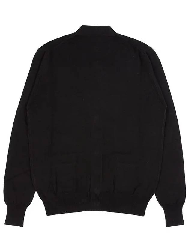 ORB Embroidery Logo V Neck Cardigan Black - VIVIENNE WESTWOOD - BALAAN 9