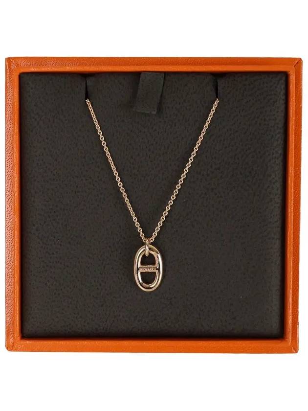 Small blue stone rose gold necklace H108615B 00 - HERMES - BALAAN 4