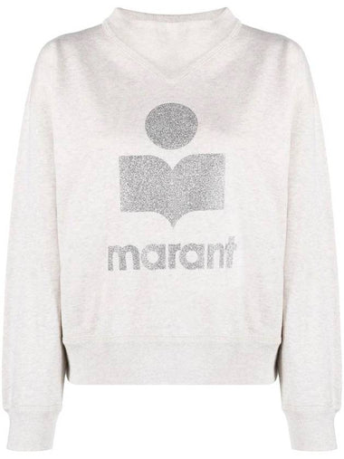 Moby Logo Print Sweatshirt Ecru - ISABEL MARANT - BALAAN 1