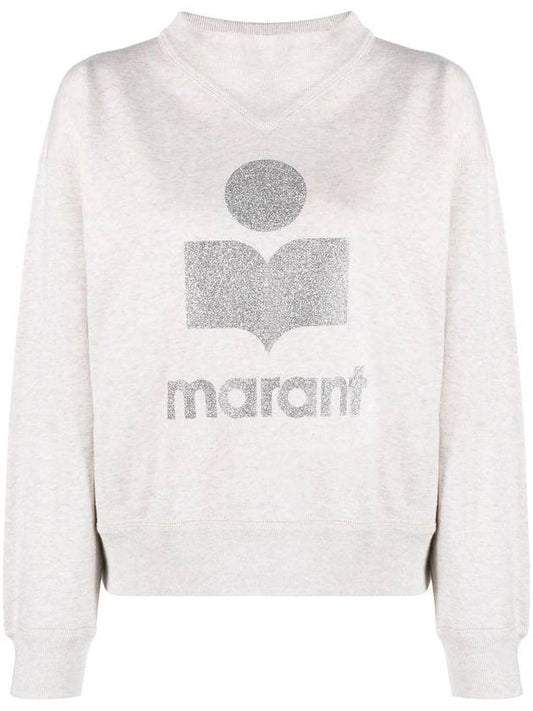 Moby Logo Print Sweatshirt Ecru - ISABEL MARANT - BALAAN 1