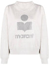 Women's Moby Logo Print Sweatshirt Ecru - ISABEL MARANT - BALAAN 1