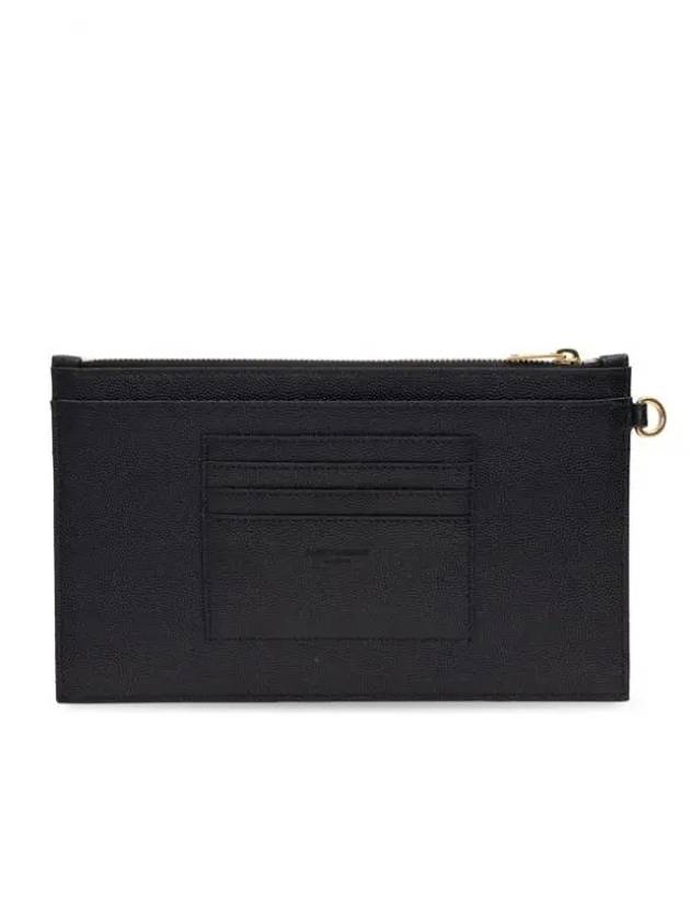 Cassandre Matelasse Large Zipped Clutch Bag Black - SAINT LAURENT - BALAAN 3