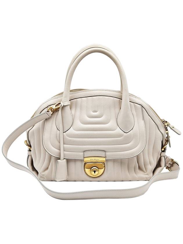 Ferragamo 21 E770 White Fiamma Medium 2WAY - SALVATORE FERRAGAMO - BALAAN 1