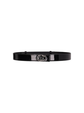 THE BOLD EDITION VLOGO BELT IN PATENT - VALENTINO - BALAAN 1