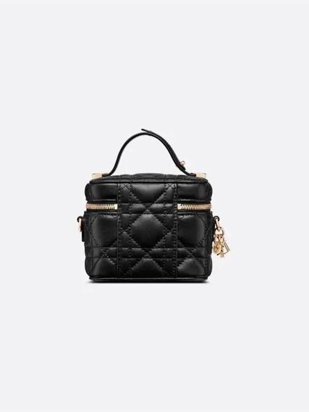 Lady Vanity Cannage Lambskin Case Micro Cross Bag Black - DIOR - BALAAN 4