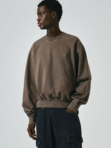 Signature Basic Sweatshirt Ashed Brown - NOIRER - BALAAN 1