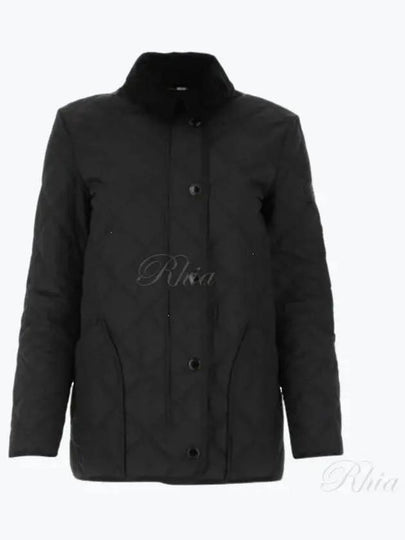 Diamond Quilted Thermoregulated Barn Jacket Black - BURBERRY - BALAAN 2