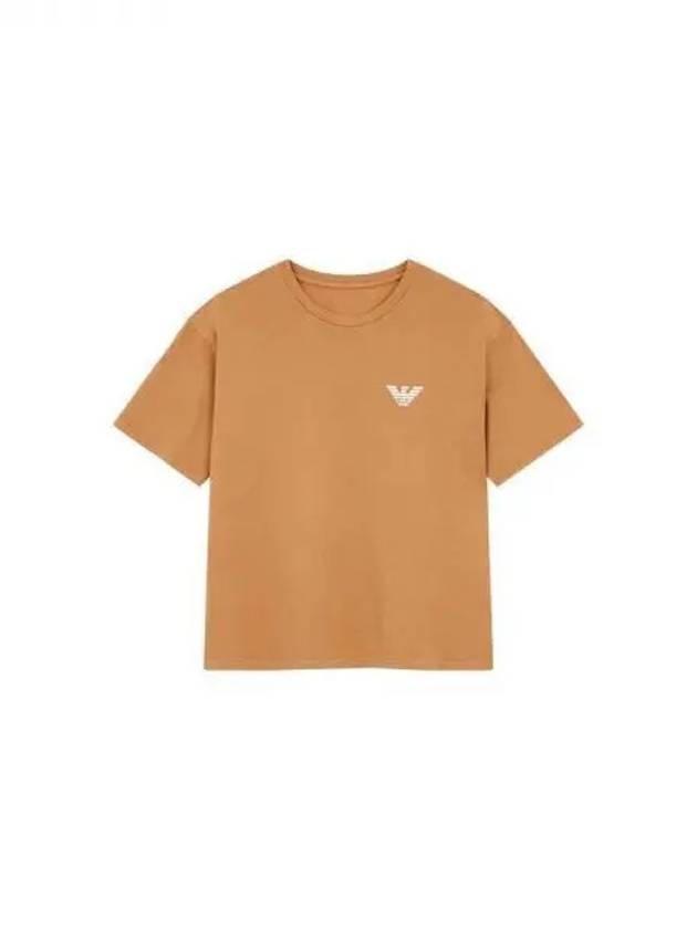 ARMANI 30 9 29 Women s Short Sleeve Logo T Shirt Camel 270115 - EMPORIO ARMANI - BALAAN 1