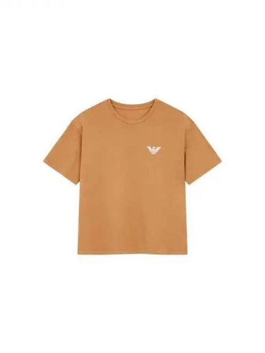 ARMANI 30 9 29 Women s Short Sleeve Logo T Shirt Camel 270115 - EMPORIO ARMANI - BALAAN 1