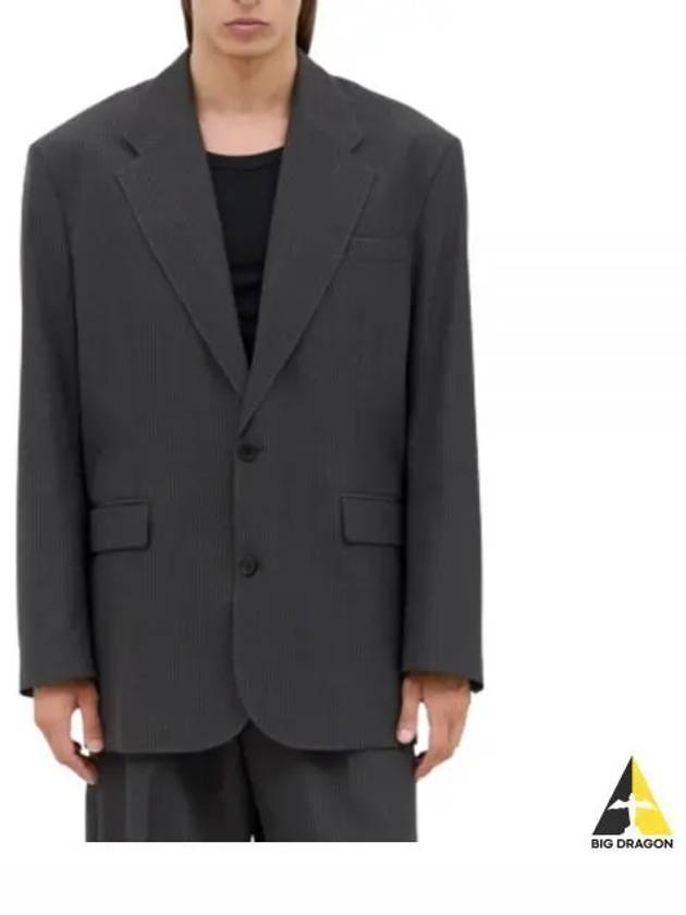 Relaxed Fit Suit Jacket Grey - ACNE STUDIOS - BALAAN 2