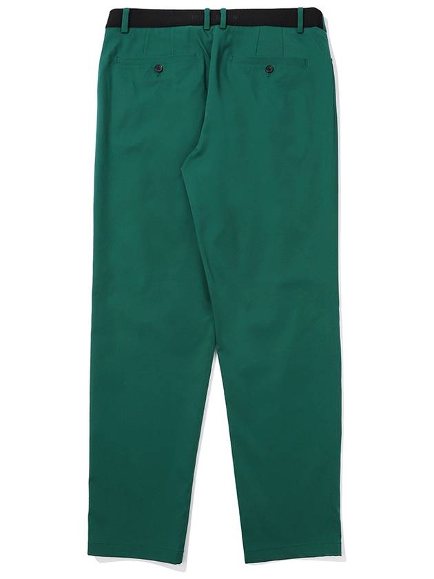 Basic straight fit one tuck pants GREEN MAN - MALBON GOLF - BALAAN 2