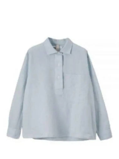 24 MHL BIG POCKET SWING SHIRT PALE BLUE WHSH0509S24LCQ PLB trendy - MARGARET HOWELL - BALAAN 1