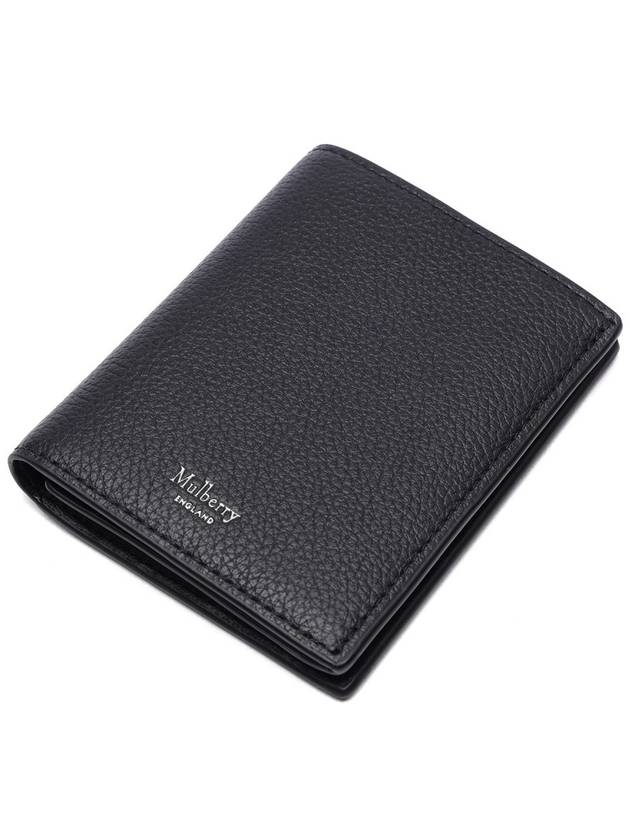 Tri-Fold Small Classic Grain Half Wallet Black - MULBERRY - BALAAN 6