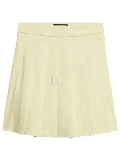 Adina Pleated Skirt Wax Yellow - J.LINDEBERG - BALAAN 2