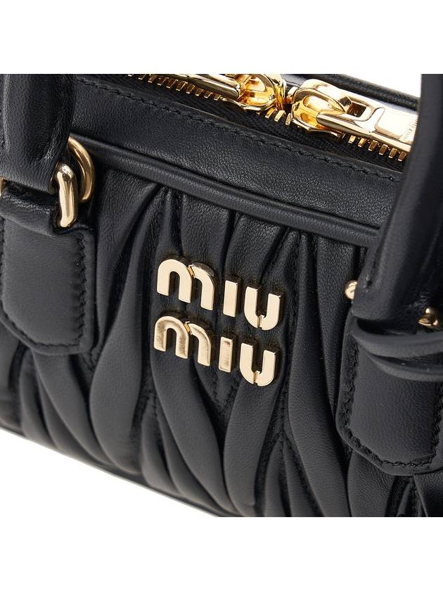 Arcadie Matelassé Mini Nappa Leather Cross Bag - MIU MIU - BALAAN 7