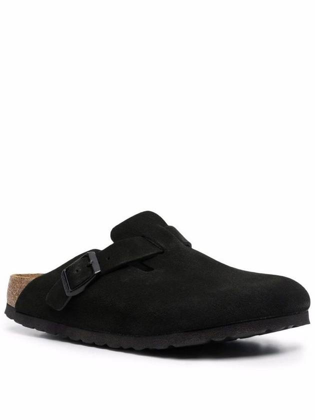 Birkenstock Man'S Boston Black Suede Mules - BIRKENSTOCK - BALAAN 3