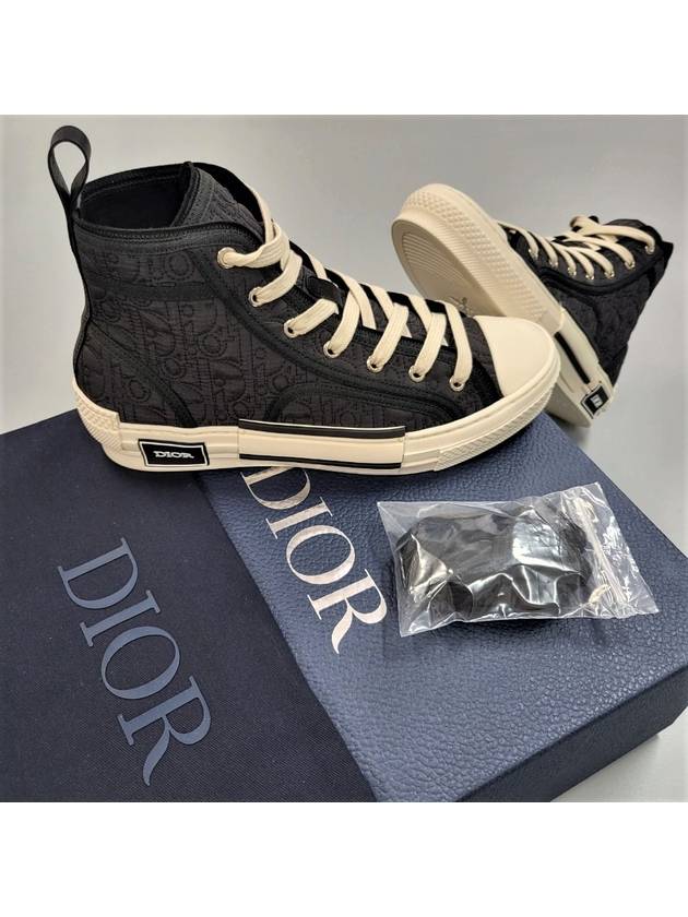 B23 Oblique Kumo High Top Sneakers Black - DIOR - BALAAN 3