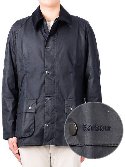 Ashby Wax Jacket Navy - BARBOUR - BALAAN 2