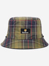 Cotton Reversible Bucket Hat Navy - BARBOUR - BALAAN 3