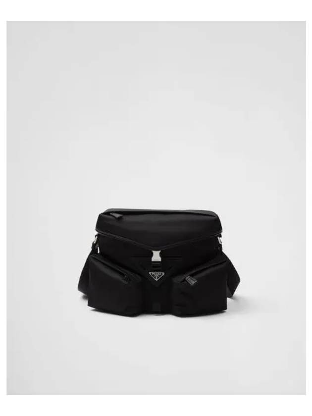 Re-Nylon Leather Shoulder Bag Nero - PRADA - BALAAN 2