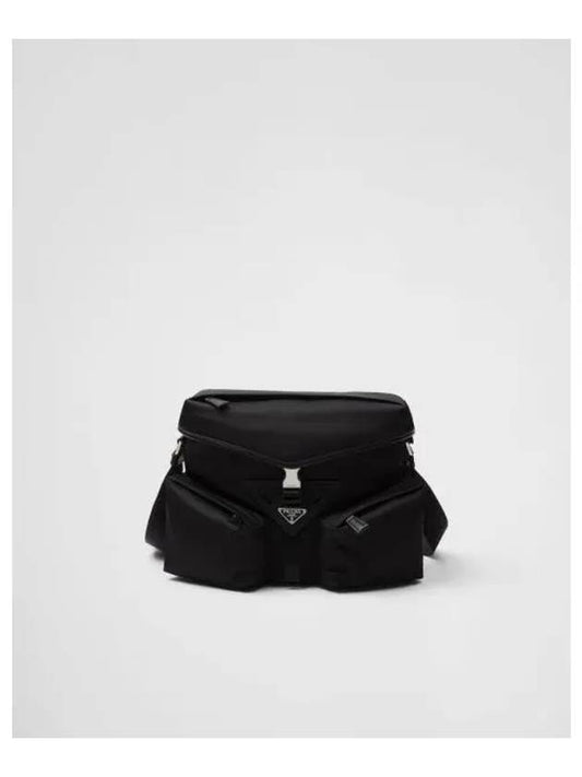 Re-Nylon Leather Shoulder Bag Nero - PRADA - BALAAN 2