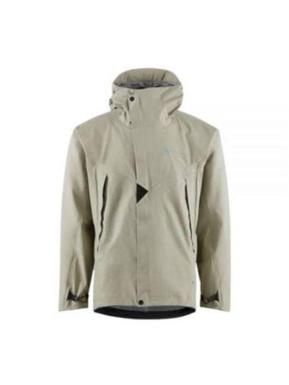 Men's Asynja Waterproof Hooded Zip-Up Jacket Silver Green - KLATTERMUSEN - BALAAN 2