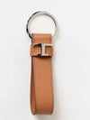 T Logo Leather Strap Keyholder Brown - TOD'S - BALAAN 2