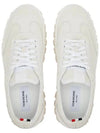 Calf Suede Cable Knit Sole Field Shoes White - THOM BROWNE - BALAAN 4