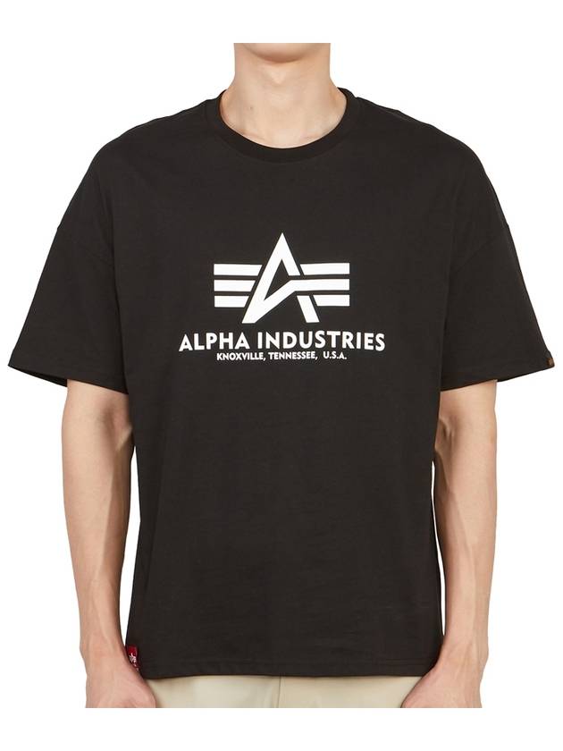 Logo Short Sleeve T-Shirt Black - ALPHA INDUSTRIES - BALAAN 2