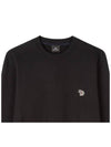 Zebra Patch Cotton Long Sleeve T-Shirt Black - PAUL SMITH - BALAAN 3