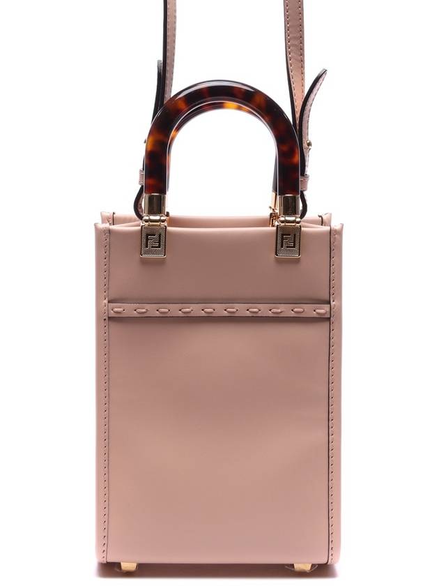 Sunshine Shopper Small Leather Tote Bag Pink - FENDI - BALAAN 5