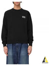 Logo Classic Embroidered Cotton Sweatshirt Black - KENZO - BALAAN 2