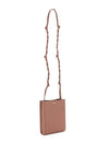 Tangle Smooth Leather Small Cross Bag Cherry Wood - JIL SANDER - BALAAN 4