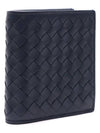 Intrecciato Small Folder Half Wallet Navy - BOTTEGA VENETA - BALAAN 4