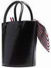 Box Calfskin Leather Bucket Bag Brown - THOM BROWNE - BALAAN 4