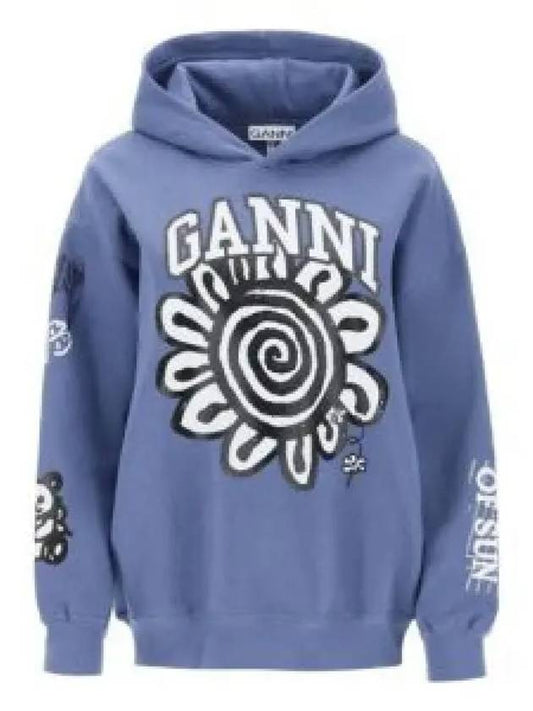 Print Cotton Hoodie T3775758 B0710971167 - GANNI - BALAAN 2