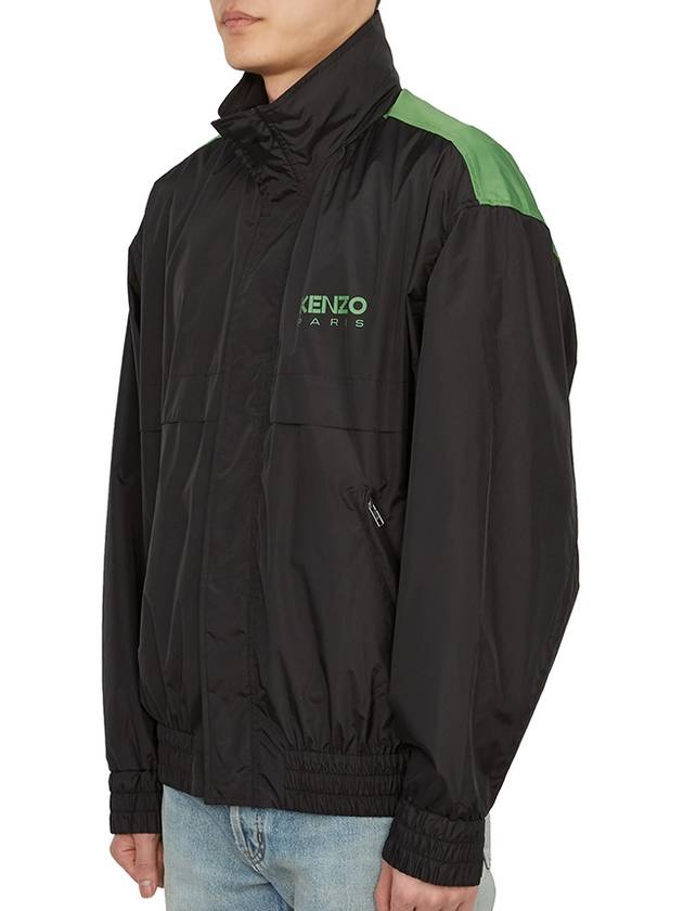 Men's Logo Print Track Jacket Black - KENZO - BALAAN 4