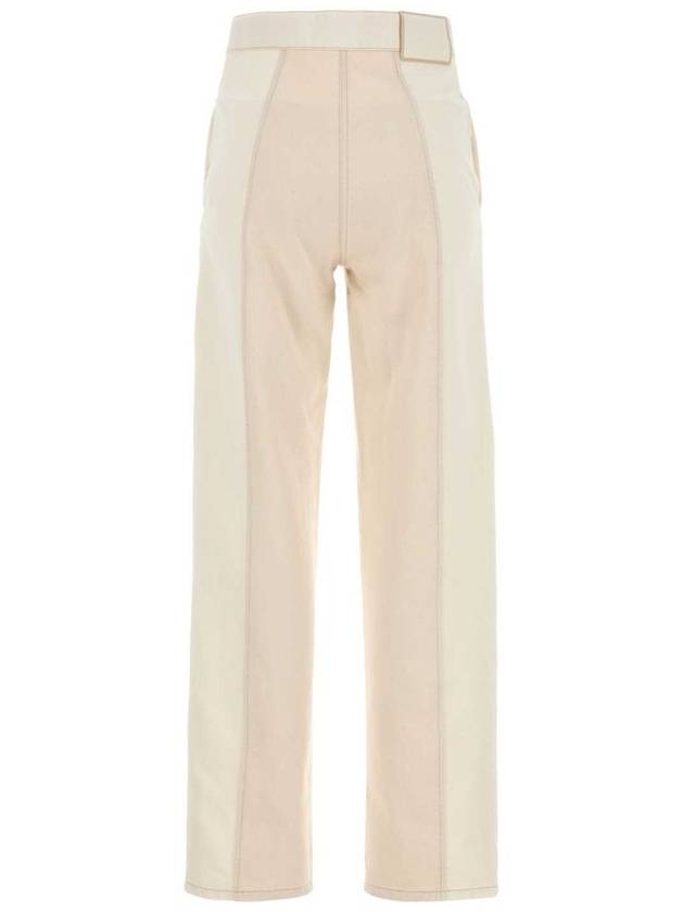 Two Tone Long Jeans White - FENDI - BALAAN 3