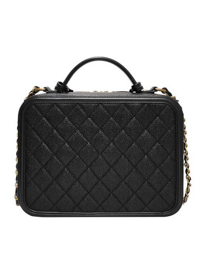 A93344 Black Caviar Cosmetic Large Case Tote Shoulder Bag - CHANEL - BALAAN 2