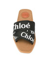 Woody Logo Canvas Strap Flat Mule Black - CHLOE - BALAAN 5