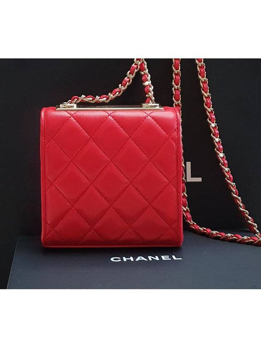 Trendy CC Trend CC Mini Bag Red Lambskin A81633 - CHANEL - BALAAN 2